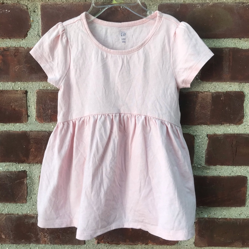 GAP Light Pink Girls' Short Sleeve Tank-Style Dress